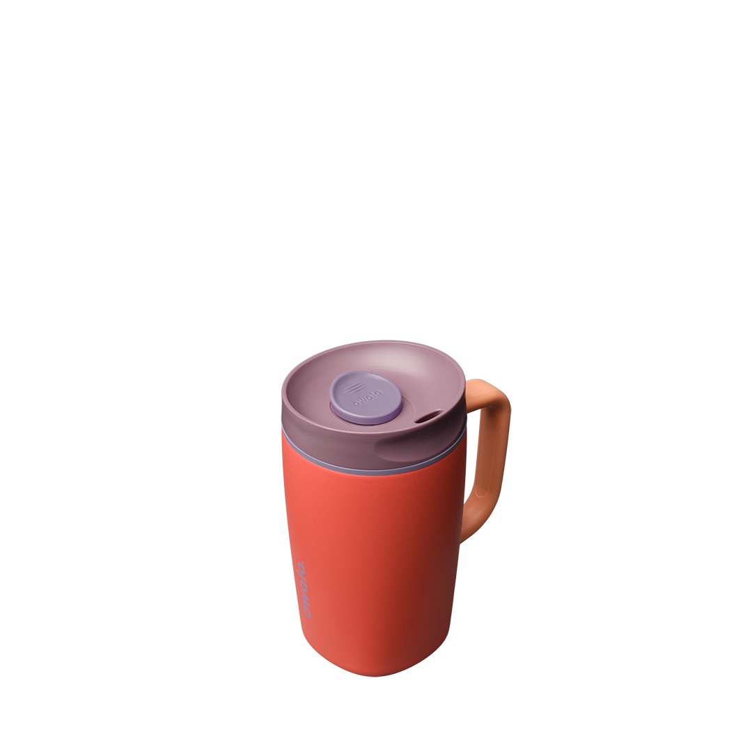 SmoothSip® Slider with Handle - Peach of Mind / 24oz / Stainless Steel